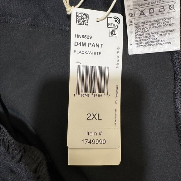 Adidas Mens Size 2XL Black Logo Aeroready Designed 4 Movement Training Pants NWT - Picture 10 of 12